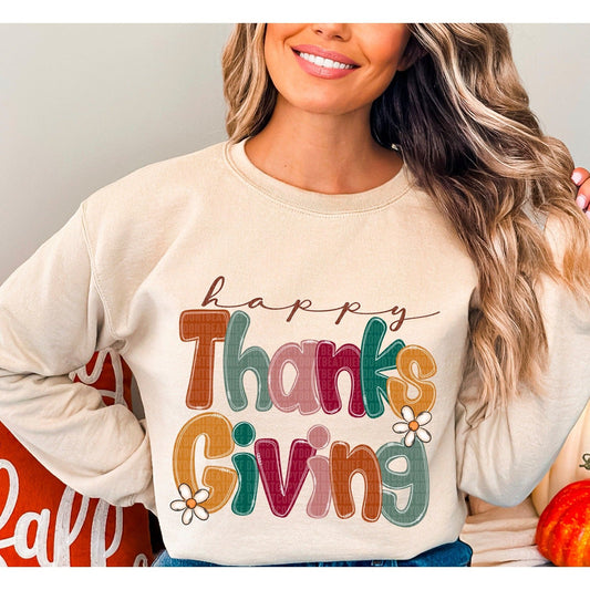 Happy Thanksgiving Sweatshirt.