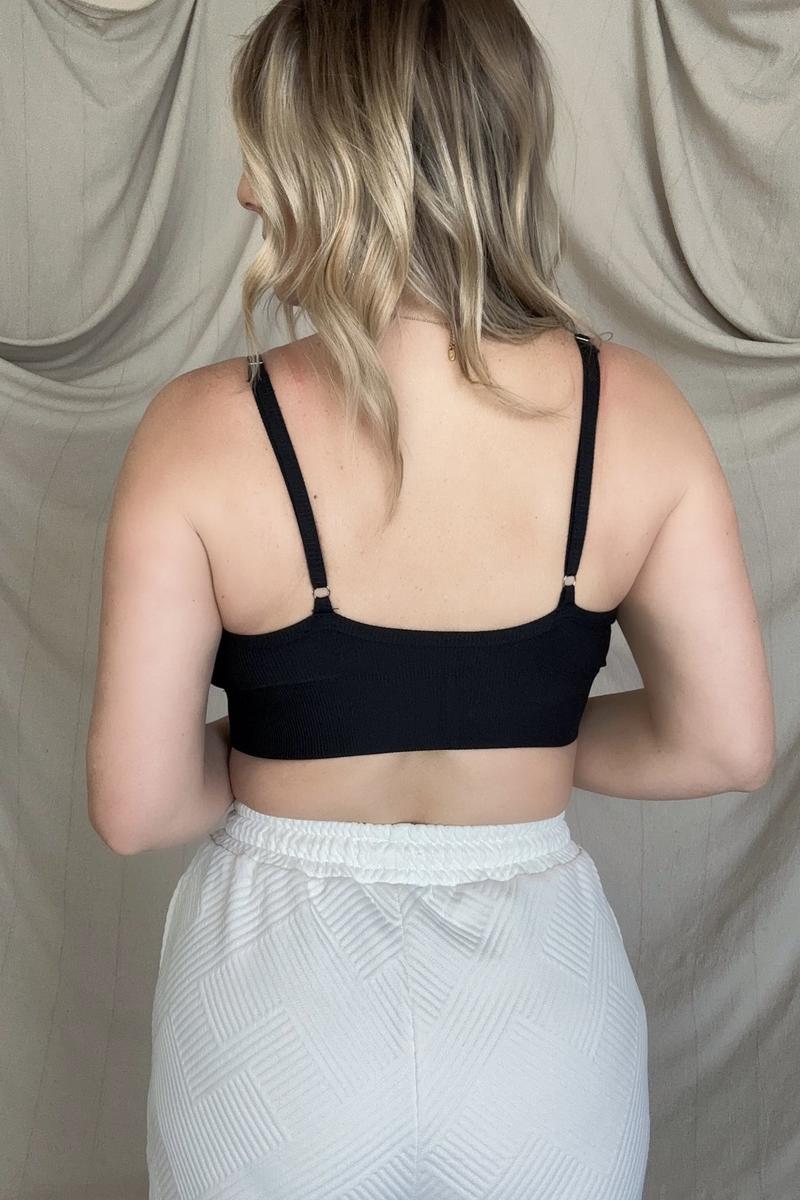 FawnFit Solid Ribbed Bralette (Multiple Color Options)