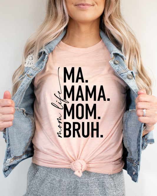 MOM LIFE TEE(BELLA CANVAS)